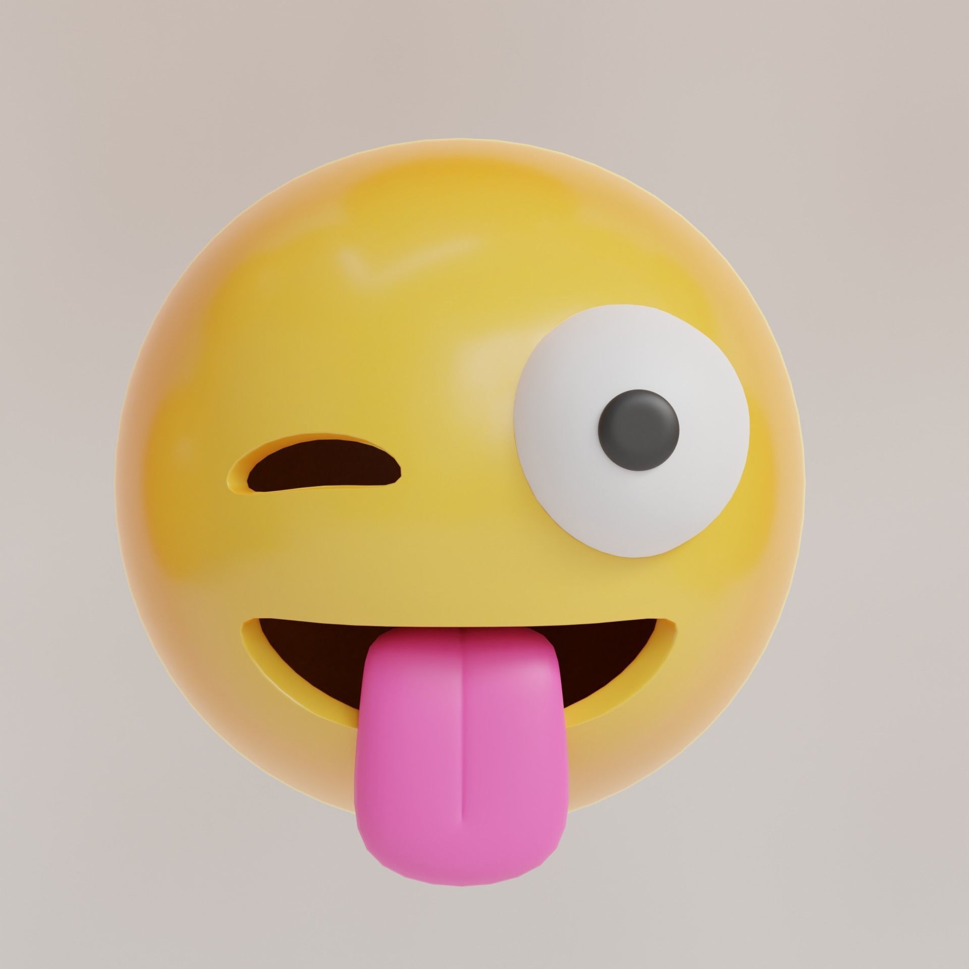 Emoji Pack - Low Poly  Low-poly 3D model_27