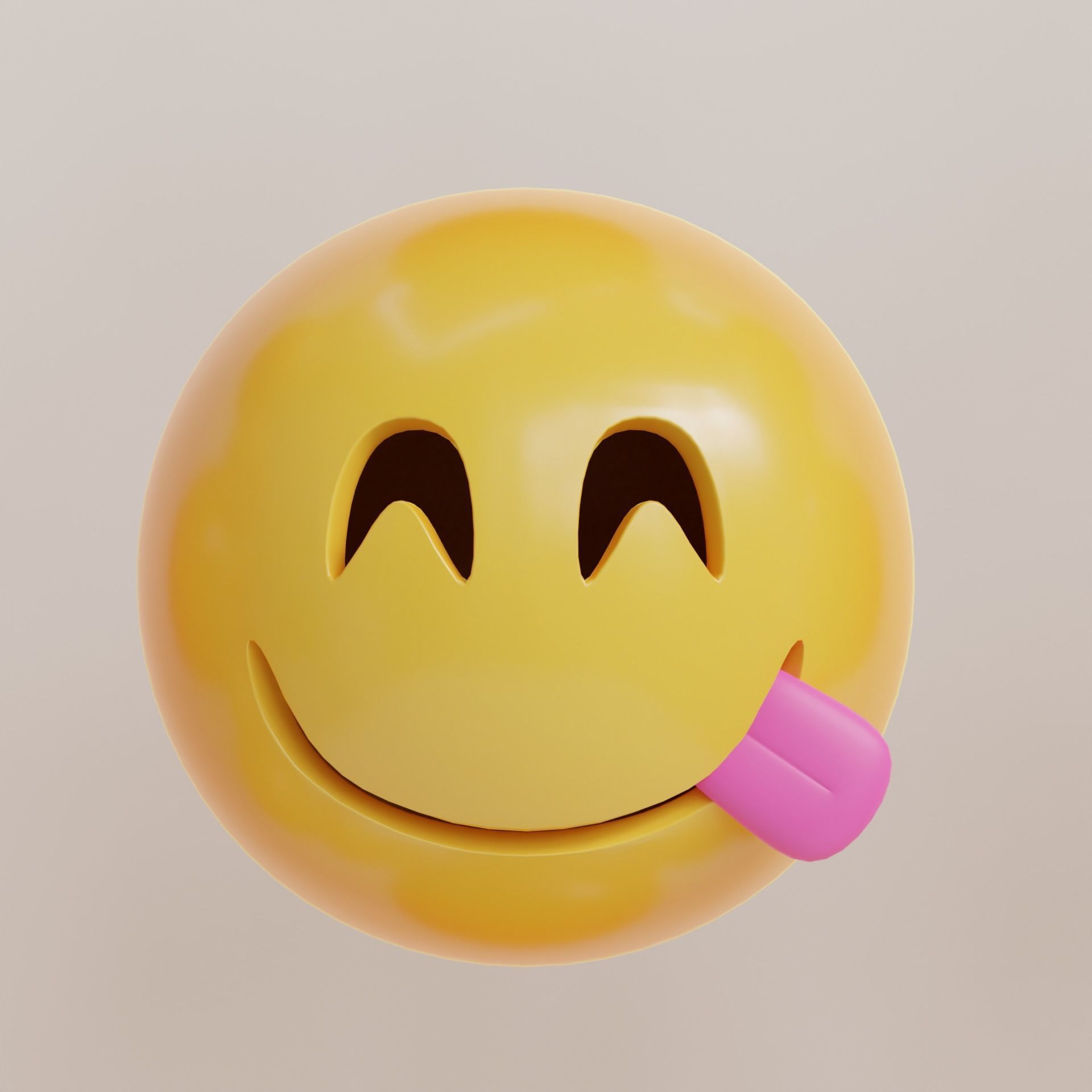 Emoji Pack - Low Poly  Low-poly 3D model_9