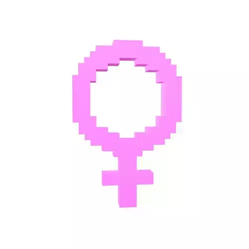 Voxel Gender Symbol v1 002