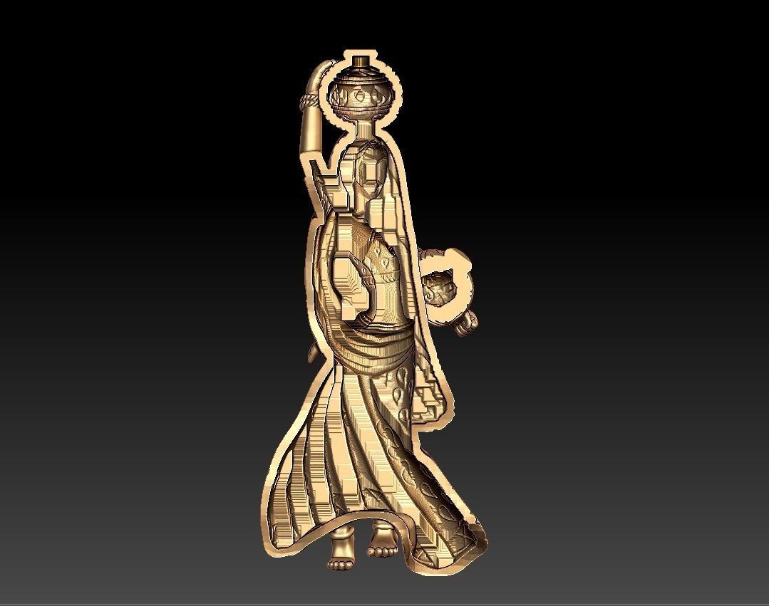 RATHA PENDENT 3D print model_3