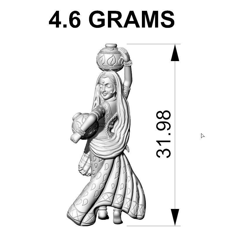 RATHA PENDENT 3D print model_6