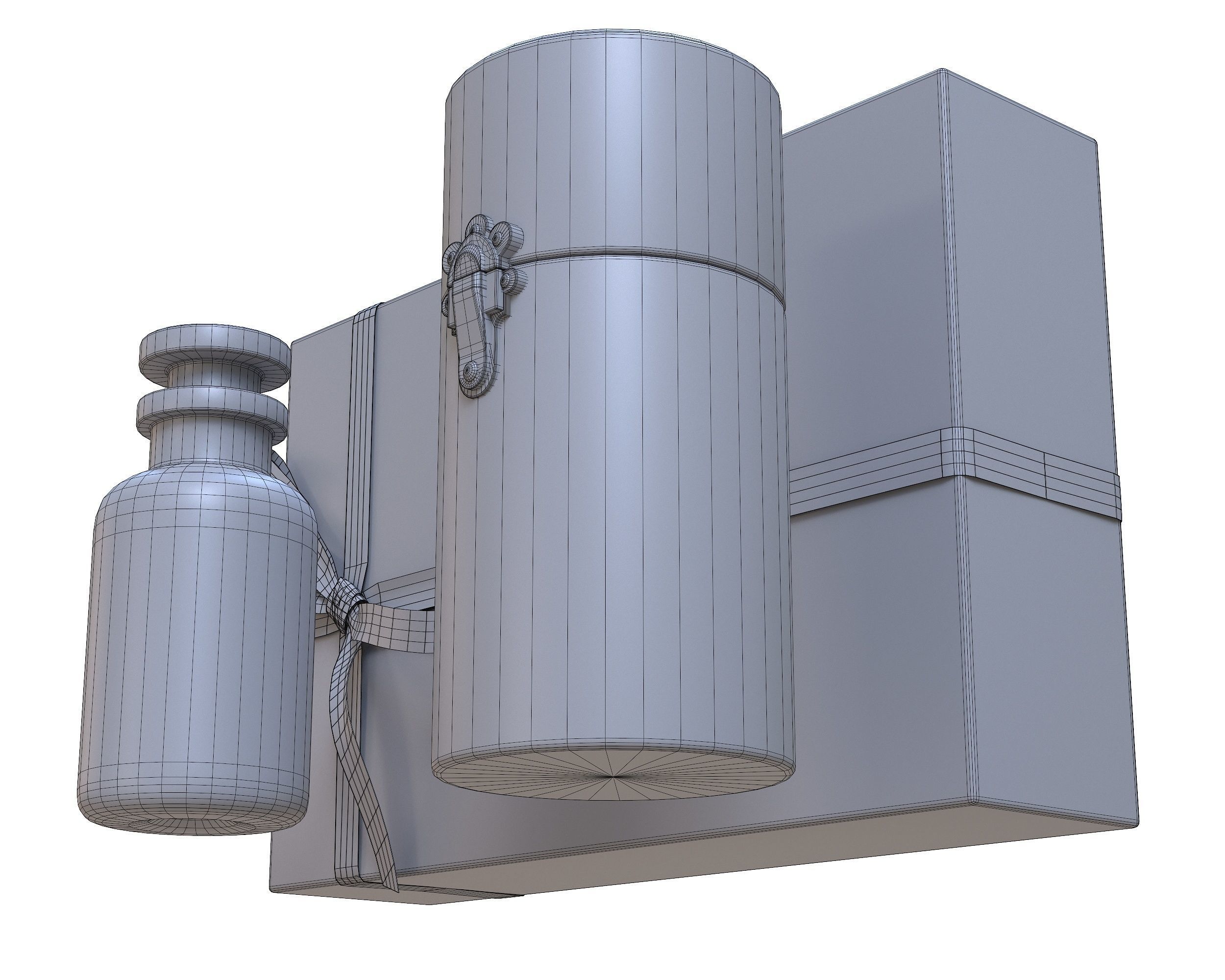 Louis Vuitton LV Travel Spell On You Parfum set Low-poly 3D model_9