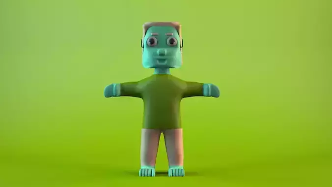 CHARACTER MODEL man in shirt