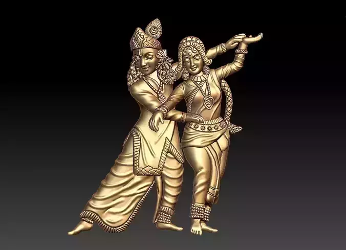 RATHA KRISHNA PENDENT 3D print model
