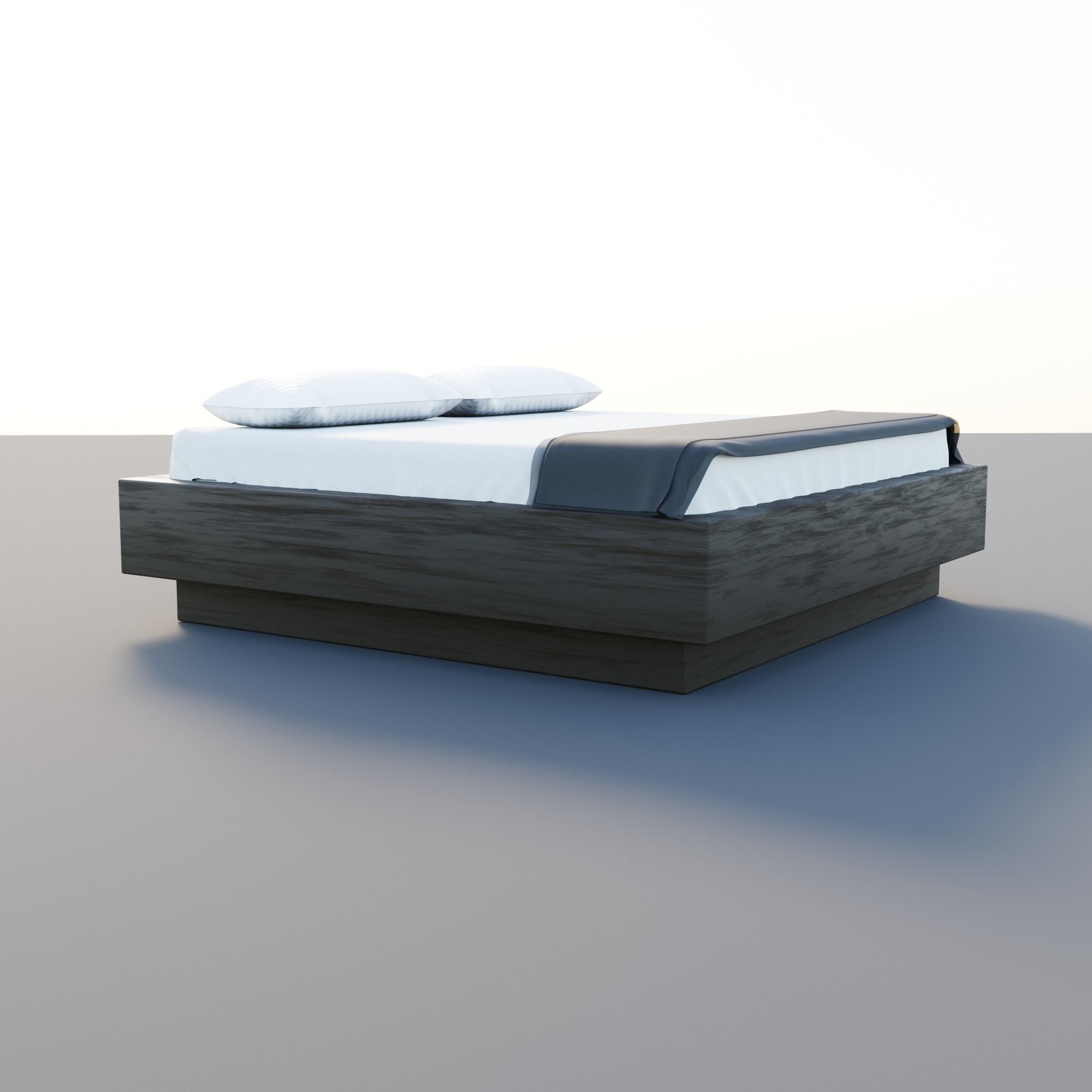 Undressed bed 3D model_4