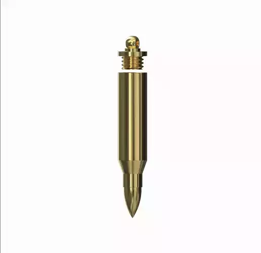 THIN SHELL BULLET PENDANT