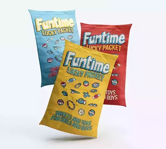 Vintage Lucky Packets 3D model