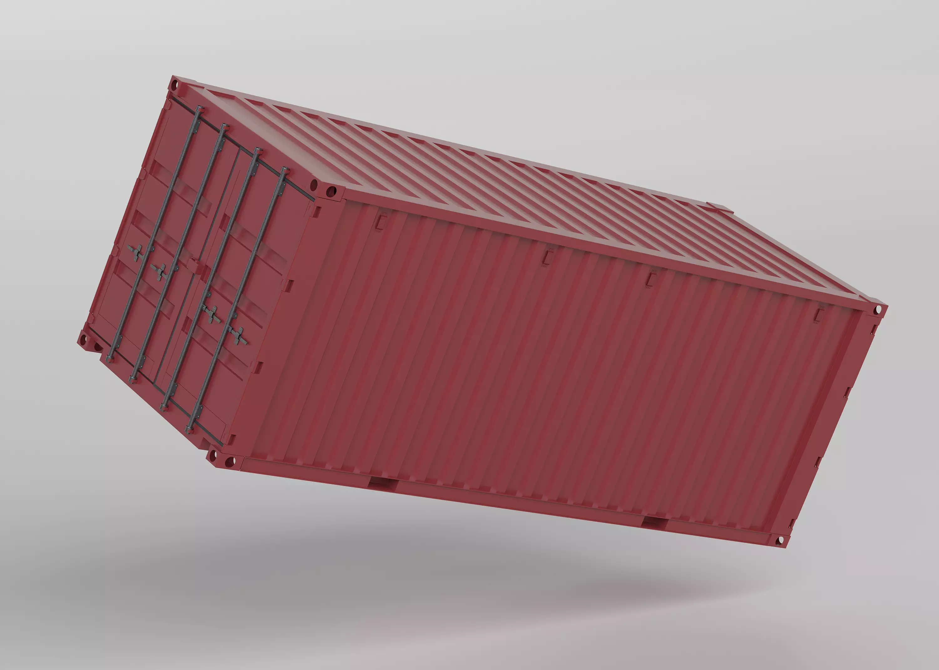 Shipping Container 3D model_0