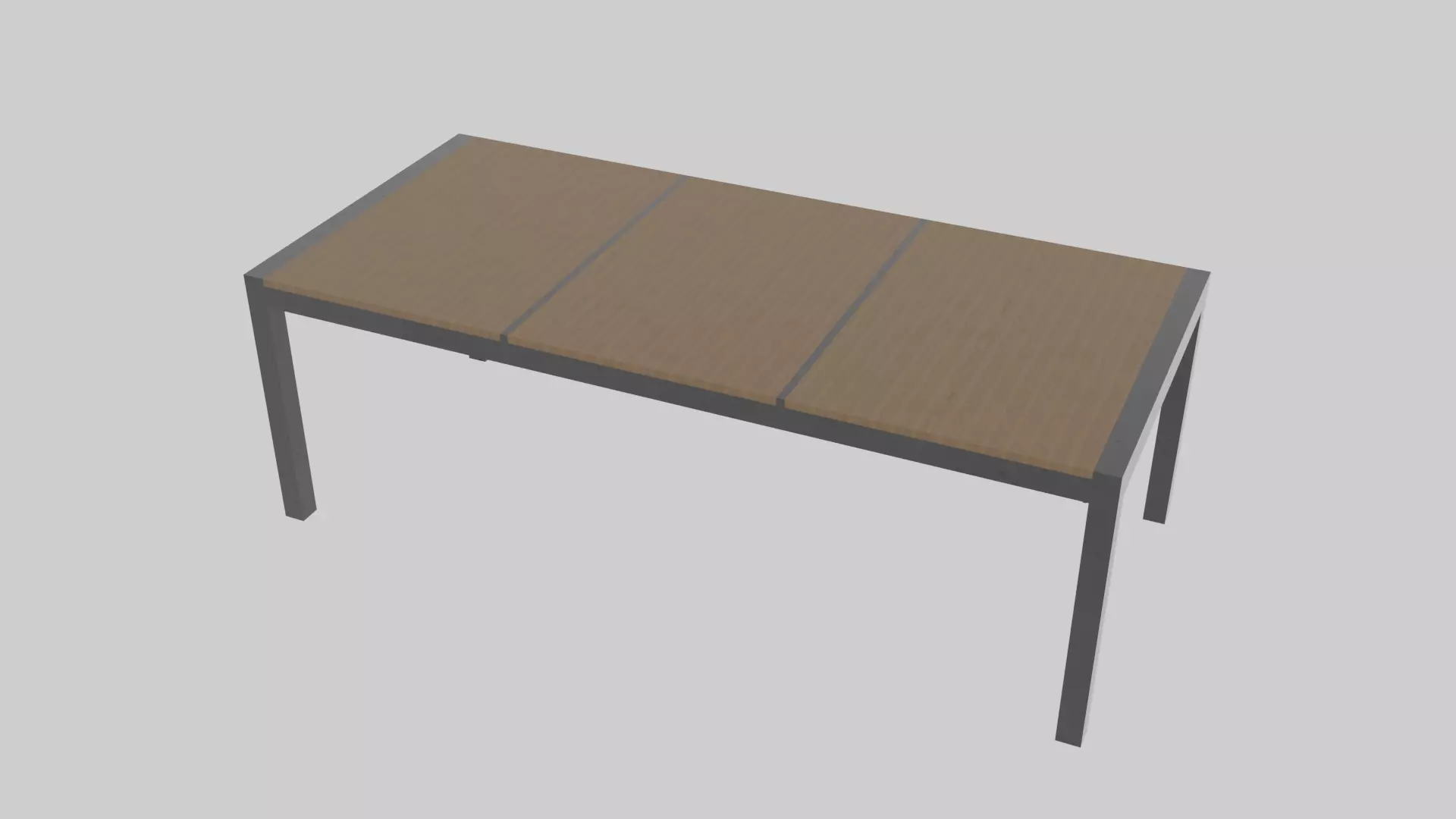 Modern Ouside Table Low-poly 3D model_0