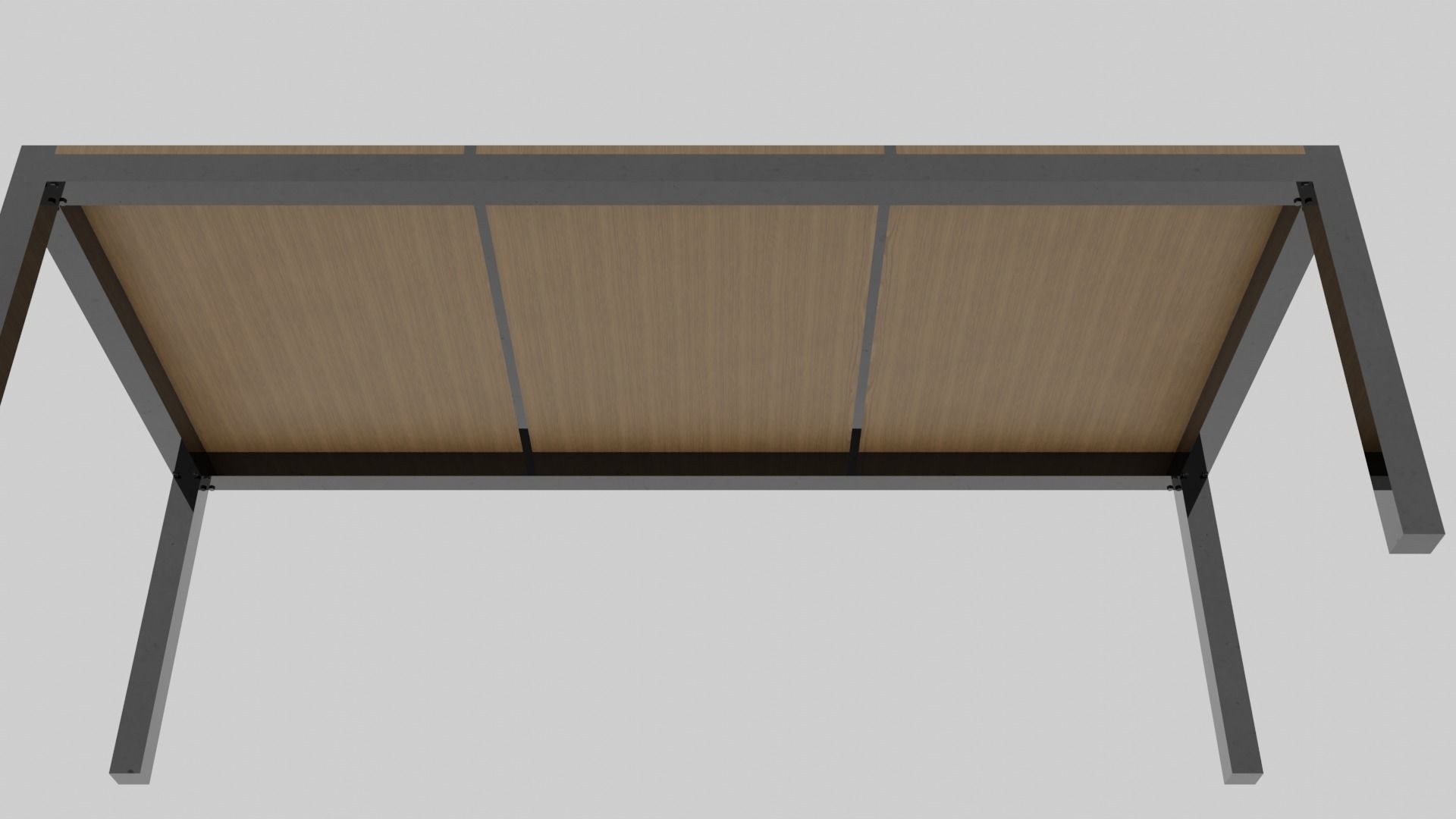 Modern Ouside Table Low-poly 3D model_4