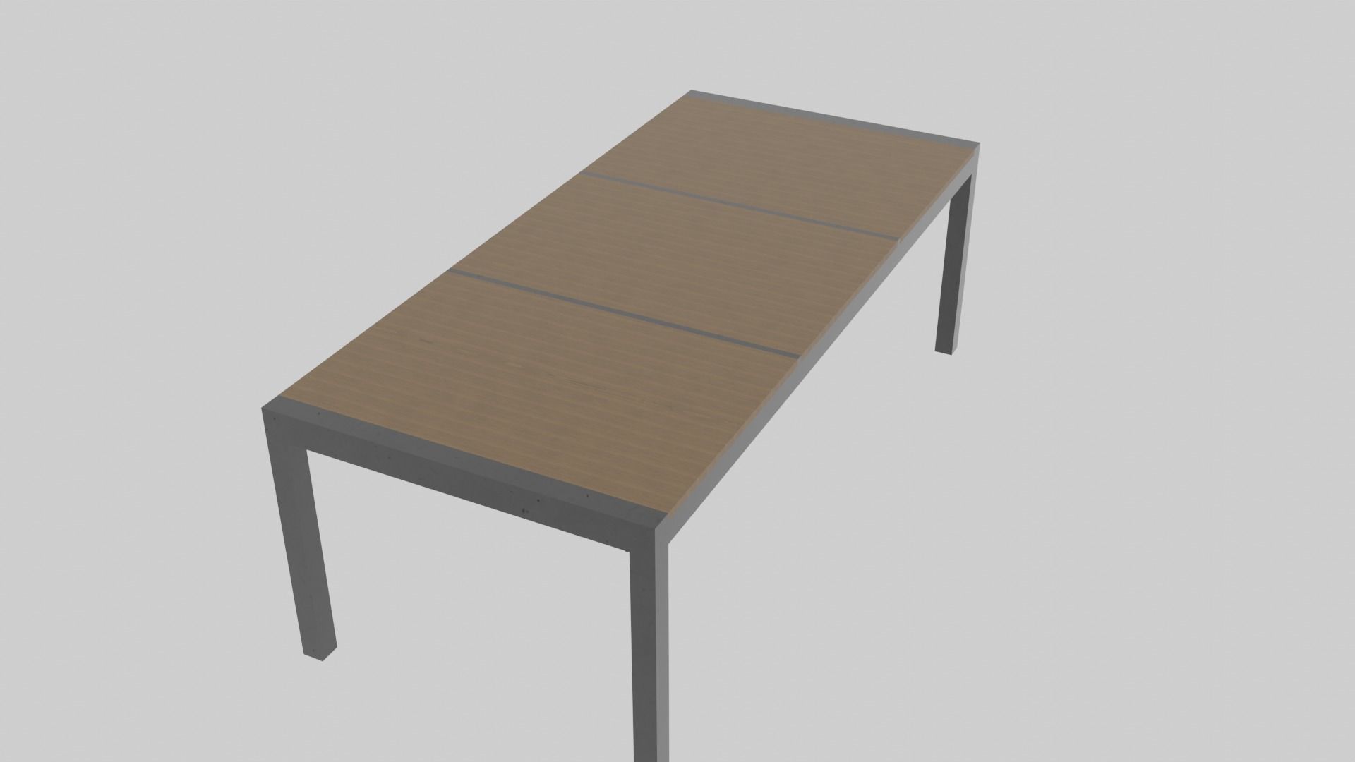 Modern Ouside Table Low-poly 3D model_1