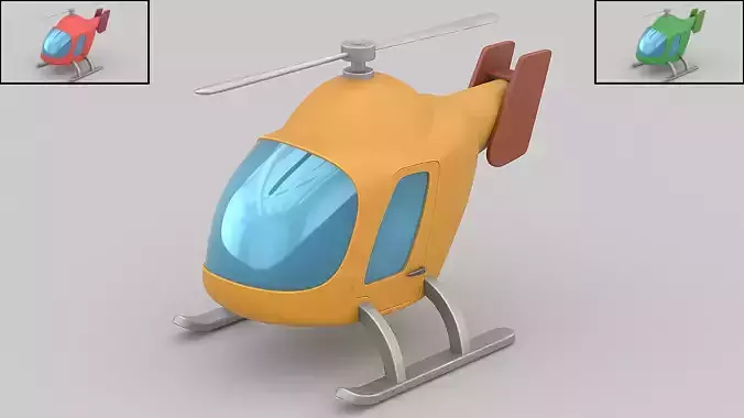 cartoon helicopter