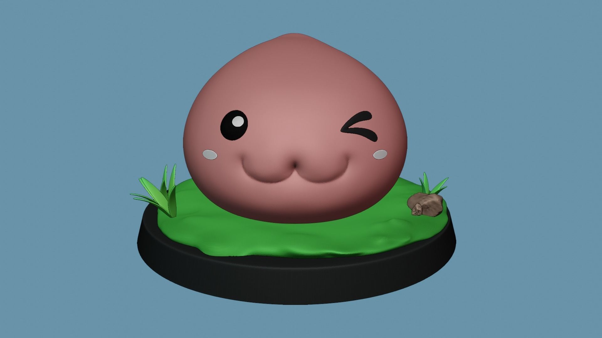 PORING FROM RAGNAROK ONLINE MMORPG 3D print model_3