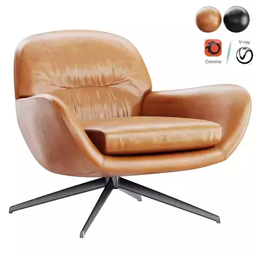JENSEN Armchair Low-poly 3D model