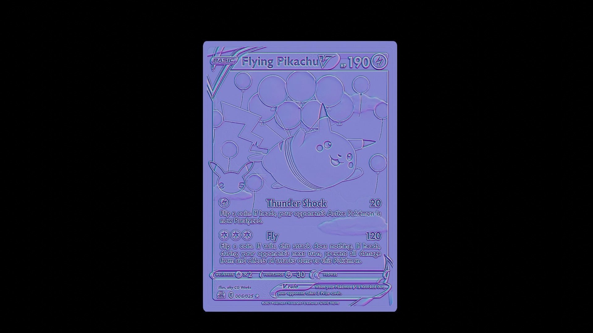 Flying Pikachu 3D print model_4