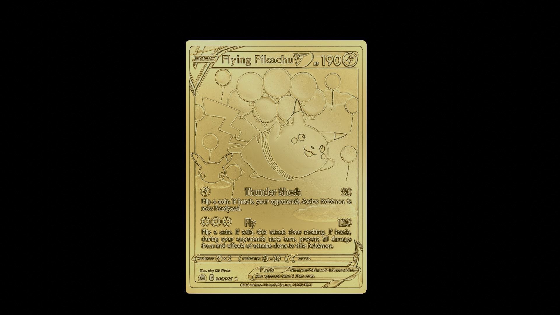 Flying Pikachu 3D print model_1