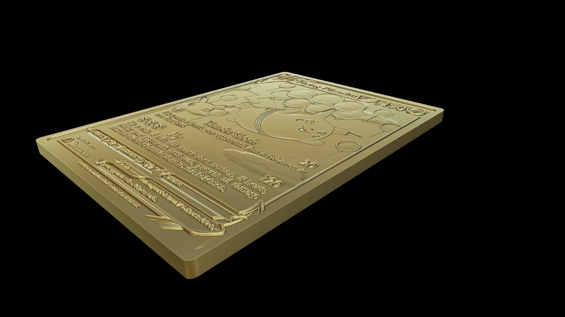 Flying Pikachu 3D print model_2