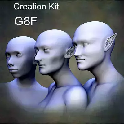Creation Kit for Genesis 8 Female Low-poly 3D model