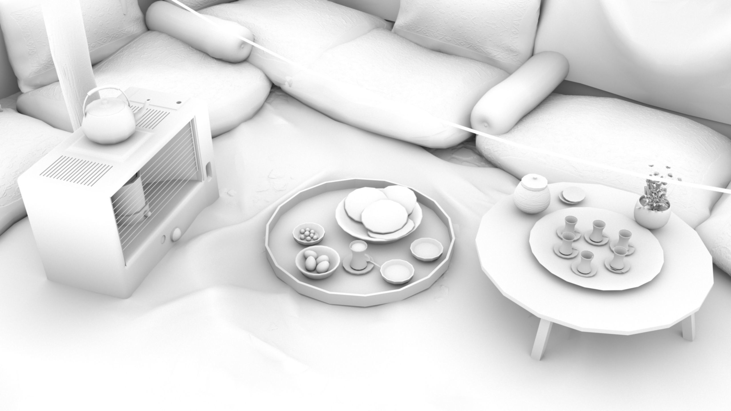 Arab mud room 3D model_17