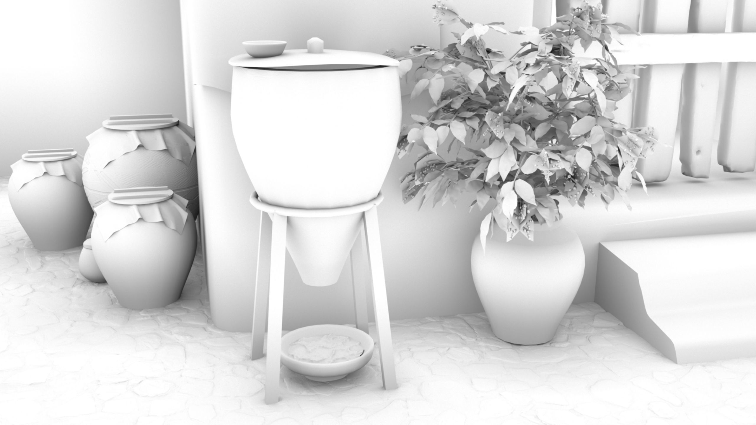 Arab mud room 3D model_21