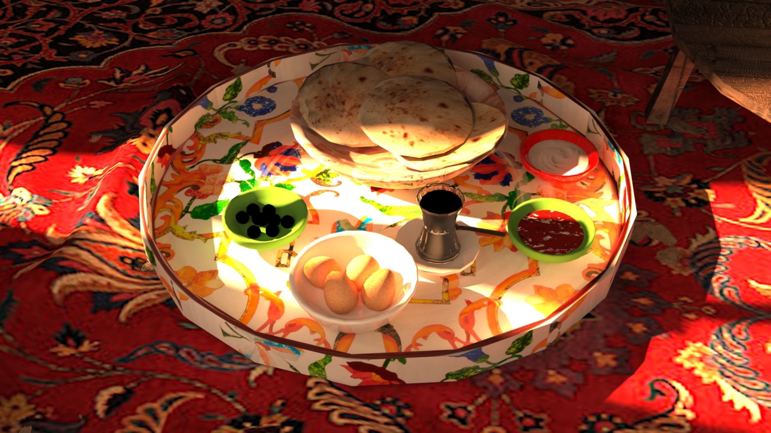 Arab mud room 3D model_6