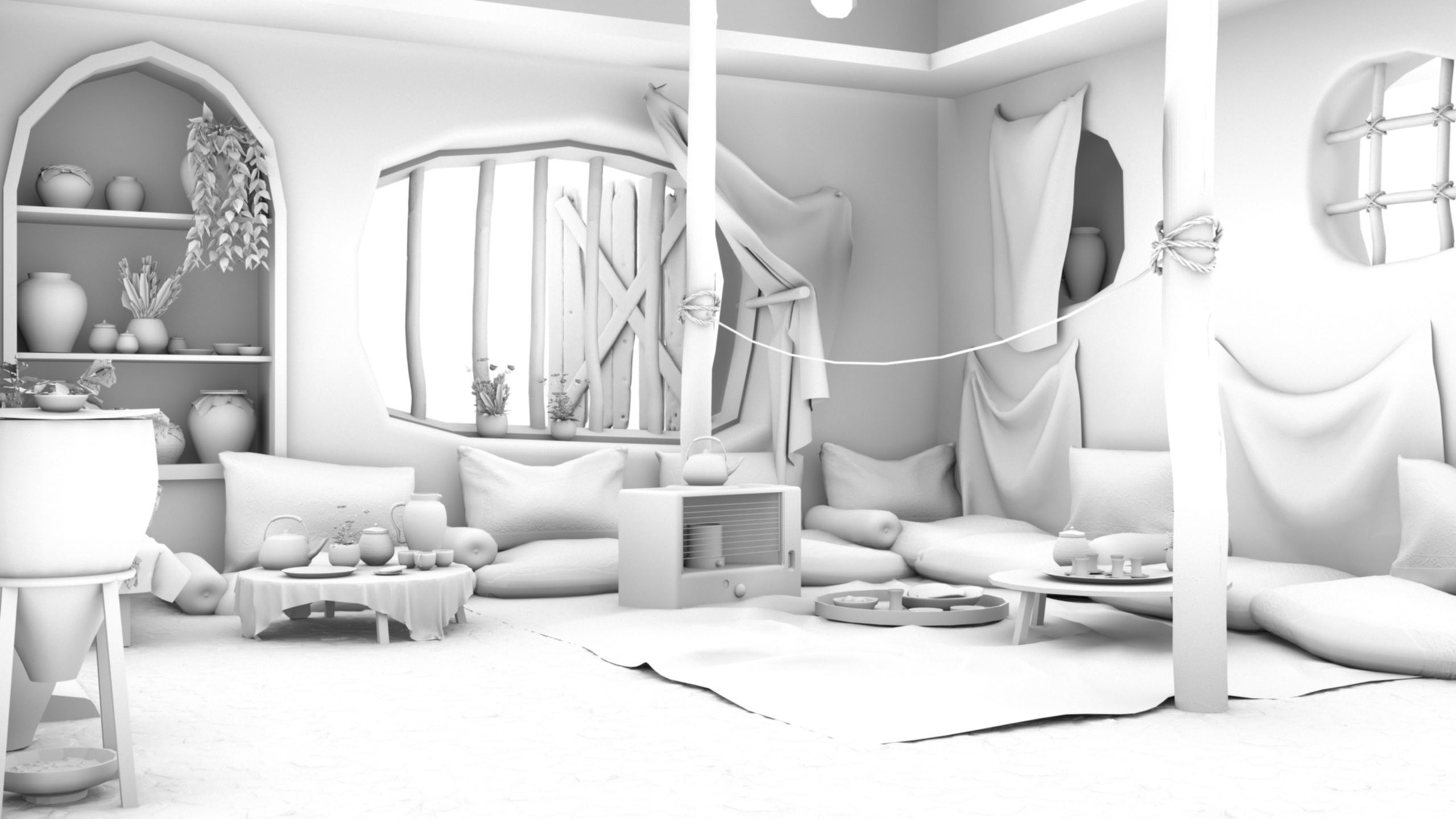 Arab mud room 3D model_13