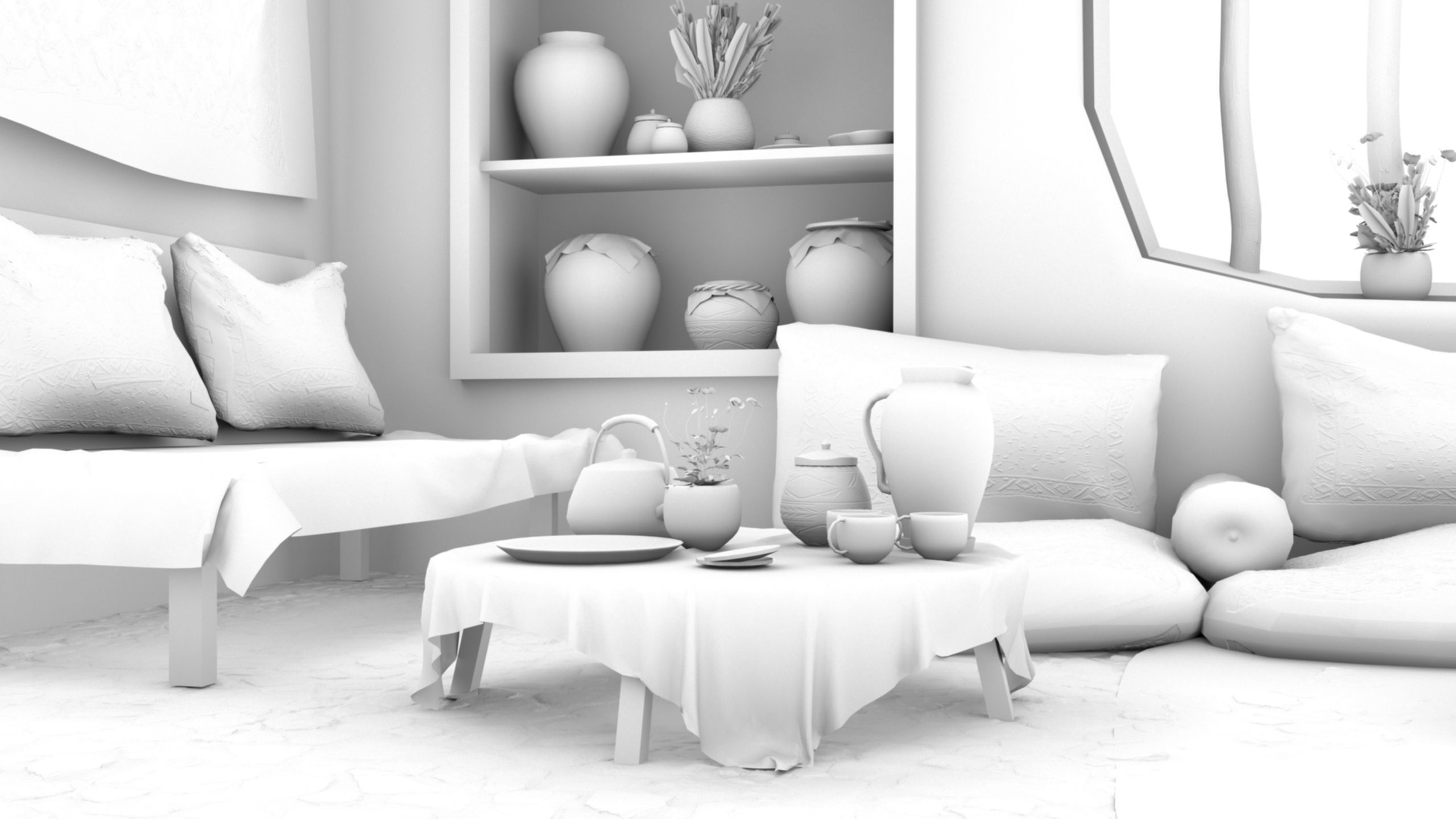 Arab mud room 3D model_15