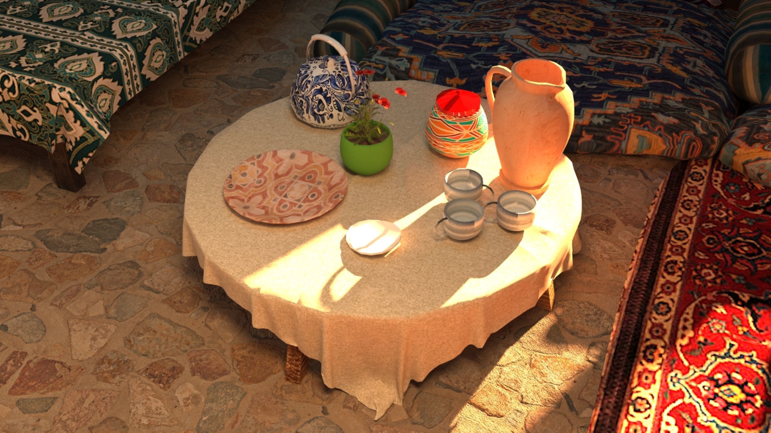 Arab mud room 3D model_10