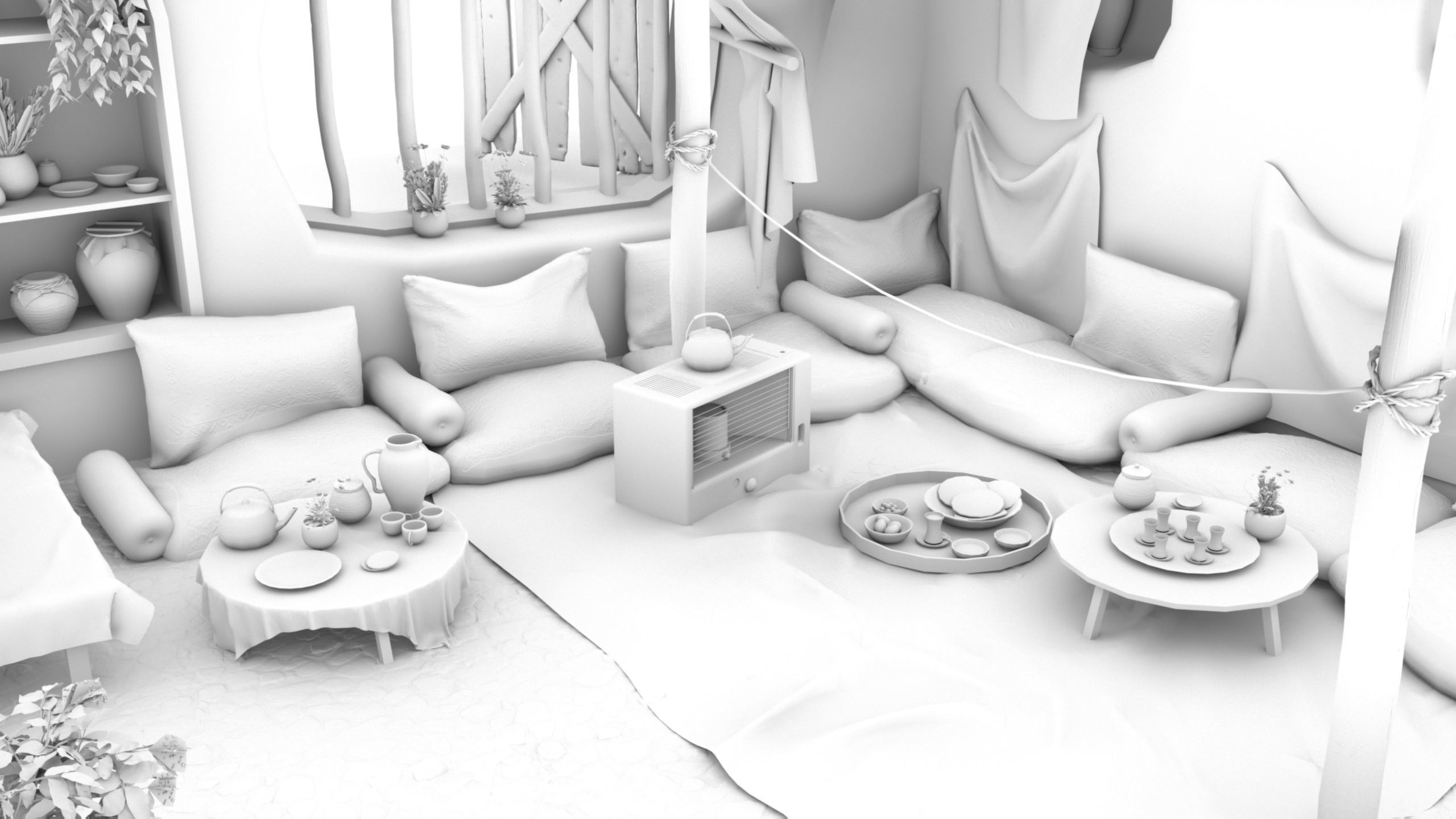 Arab mud room 3D model_16