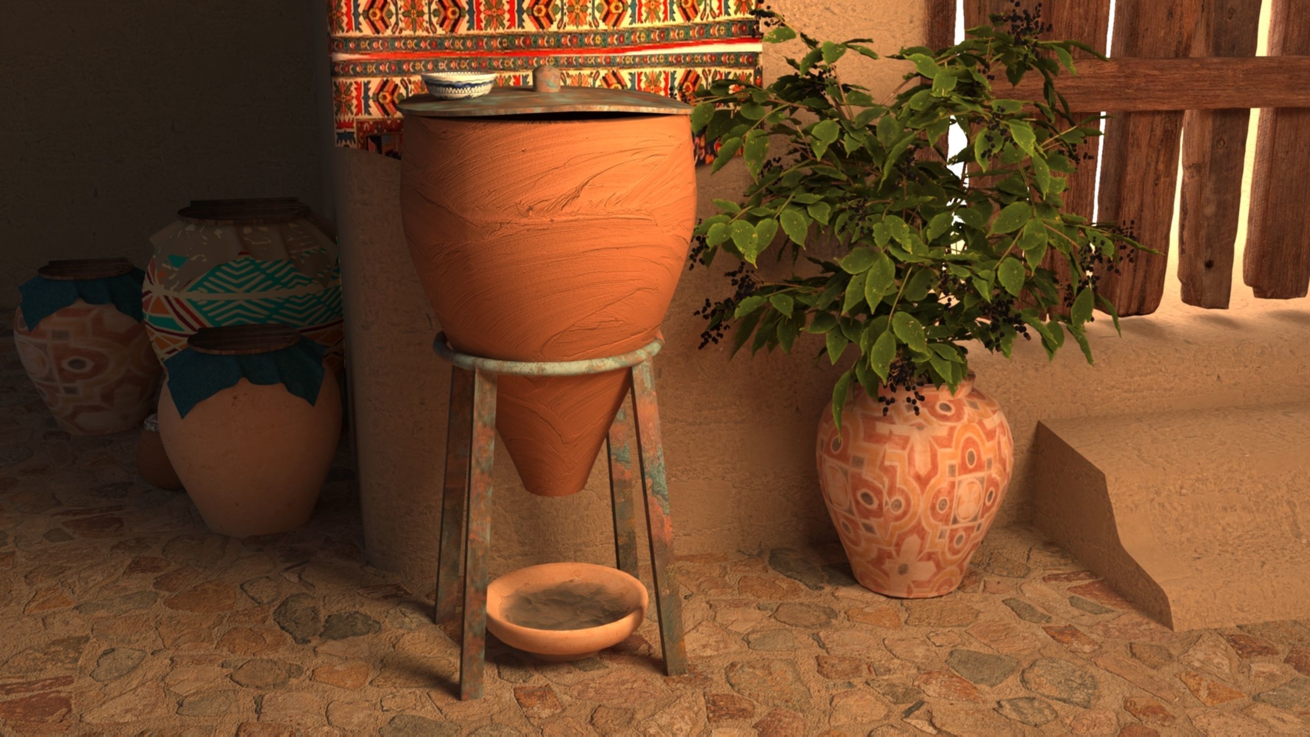 Arab mud room 3D model_8