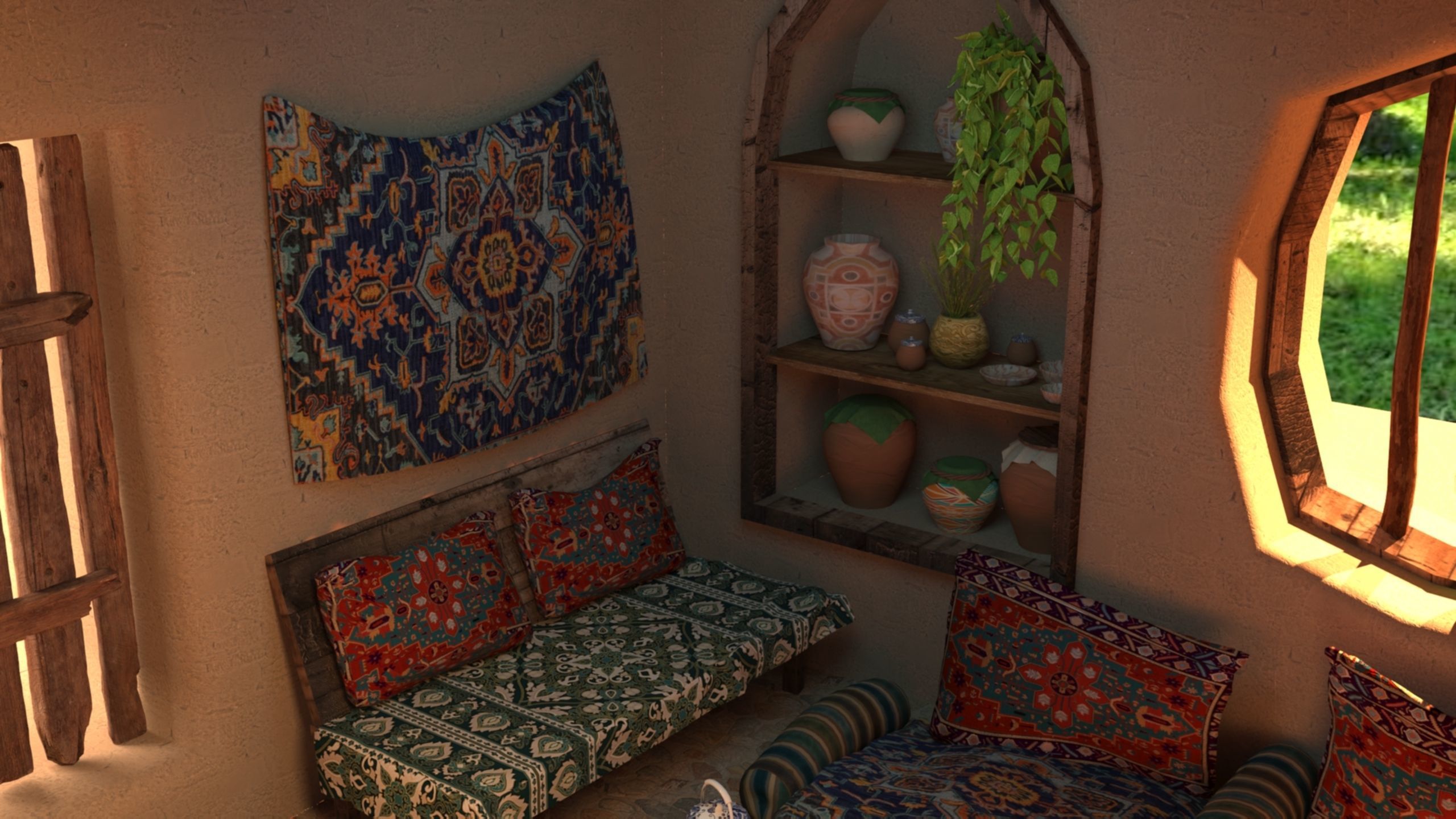 Arab mud room 3D model_9