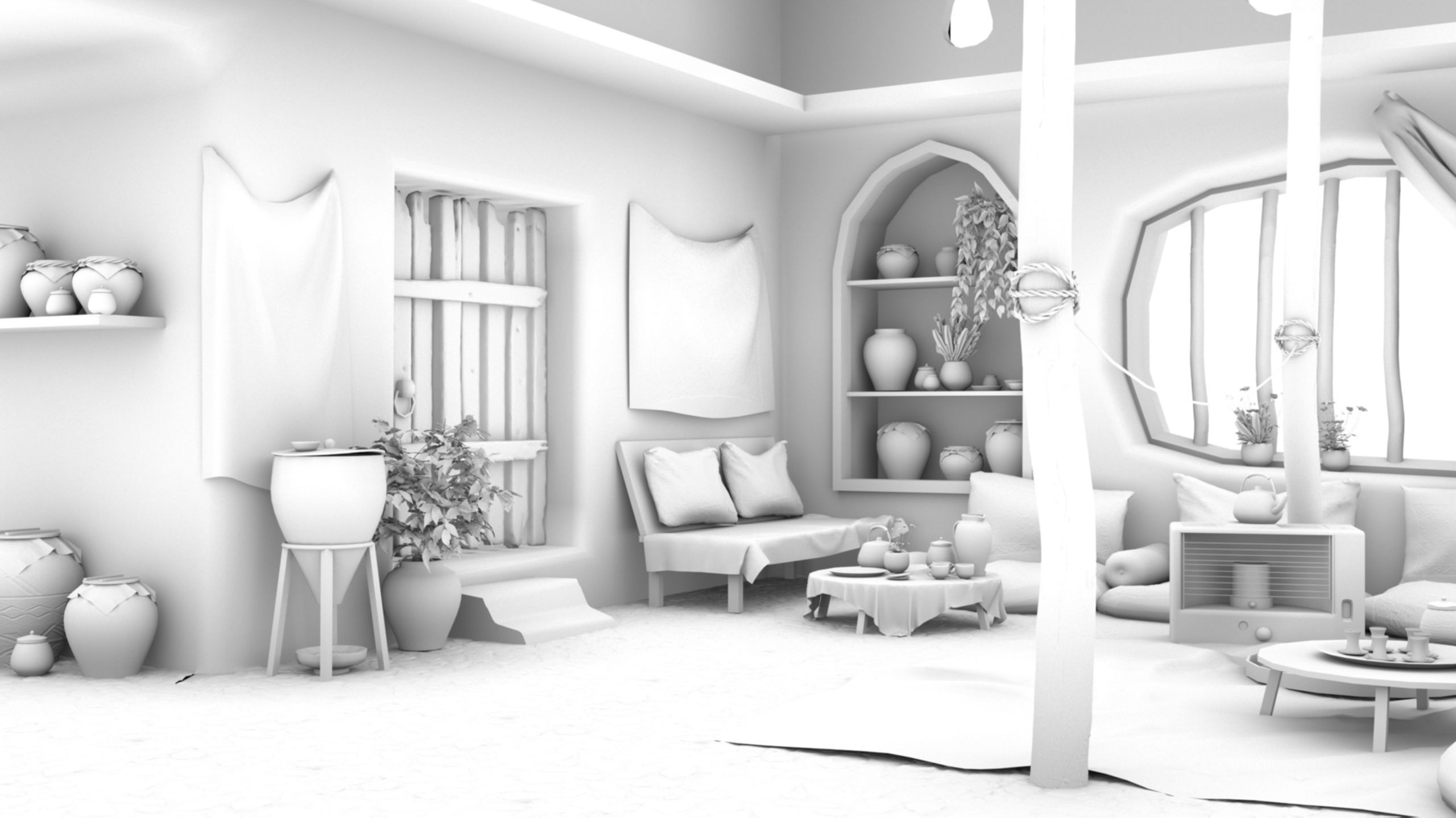 Arab mud room 3D model_14