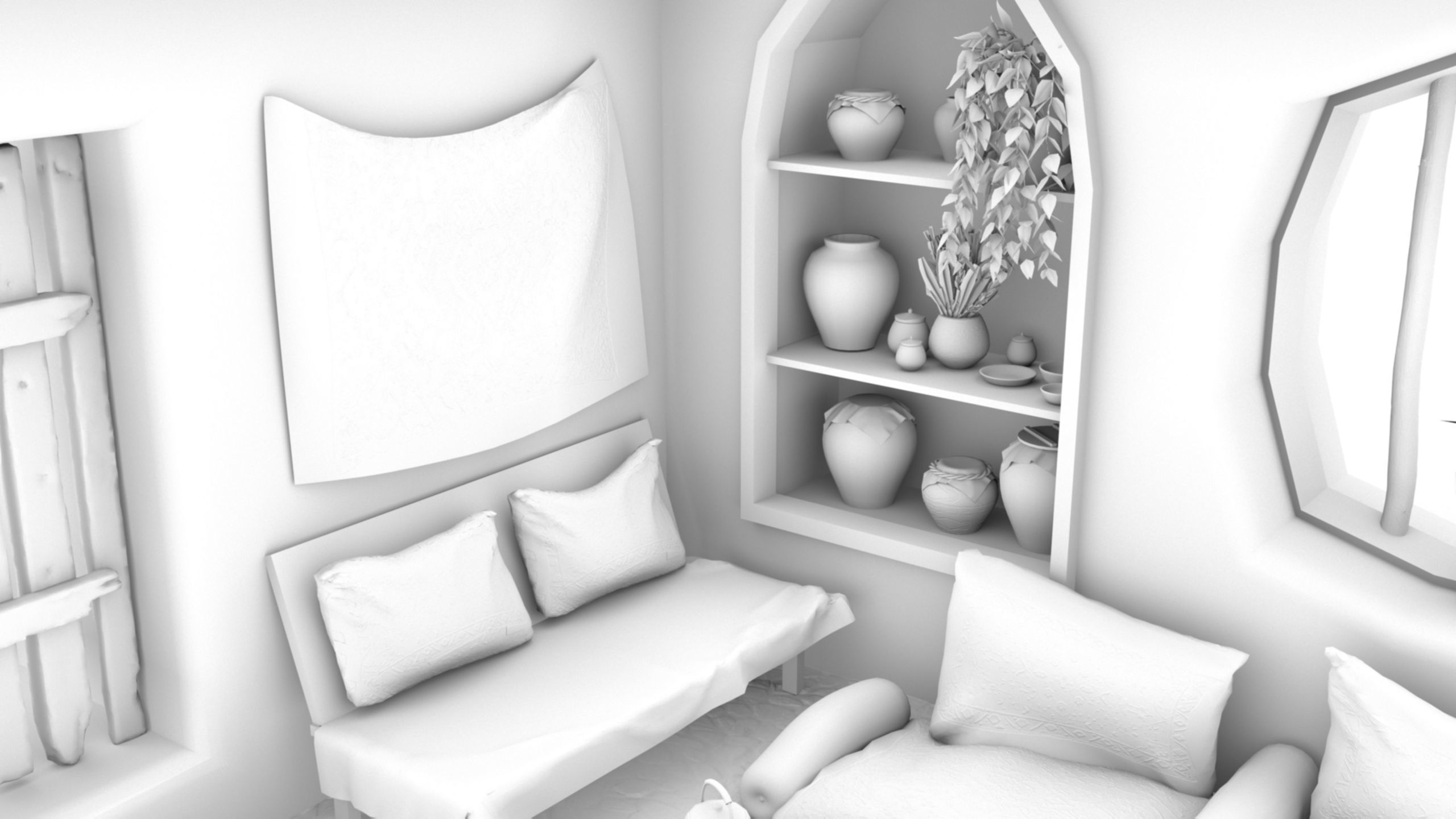 Arab mud room 3D model_22