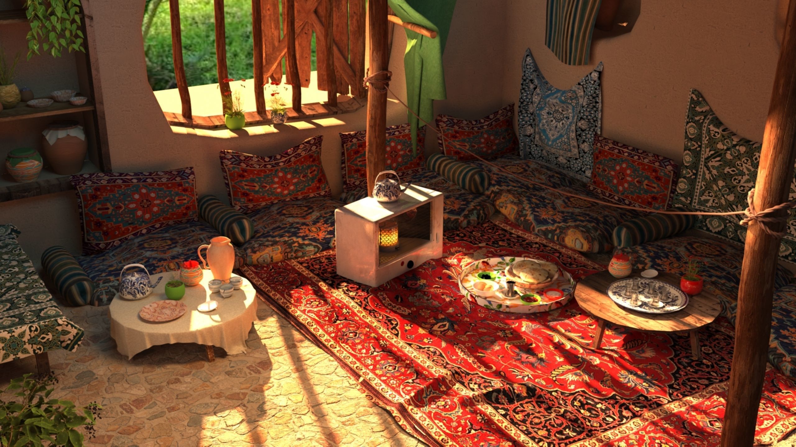 Arab mud room 3D model_3