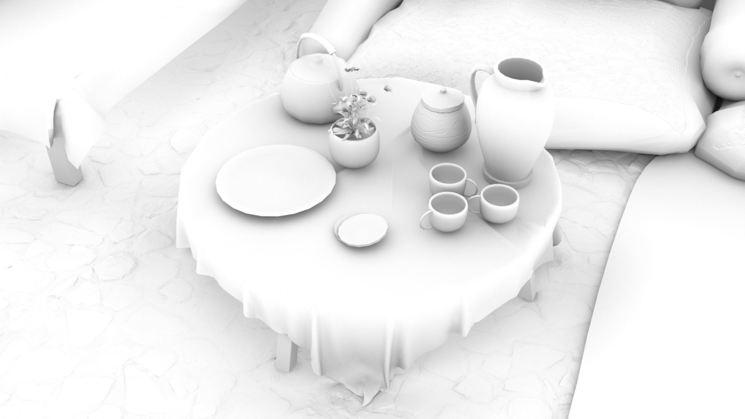 Arab mud room 3D model_23