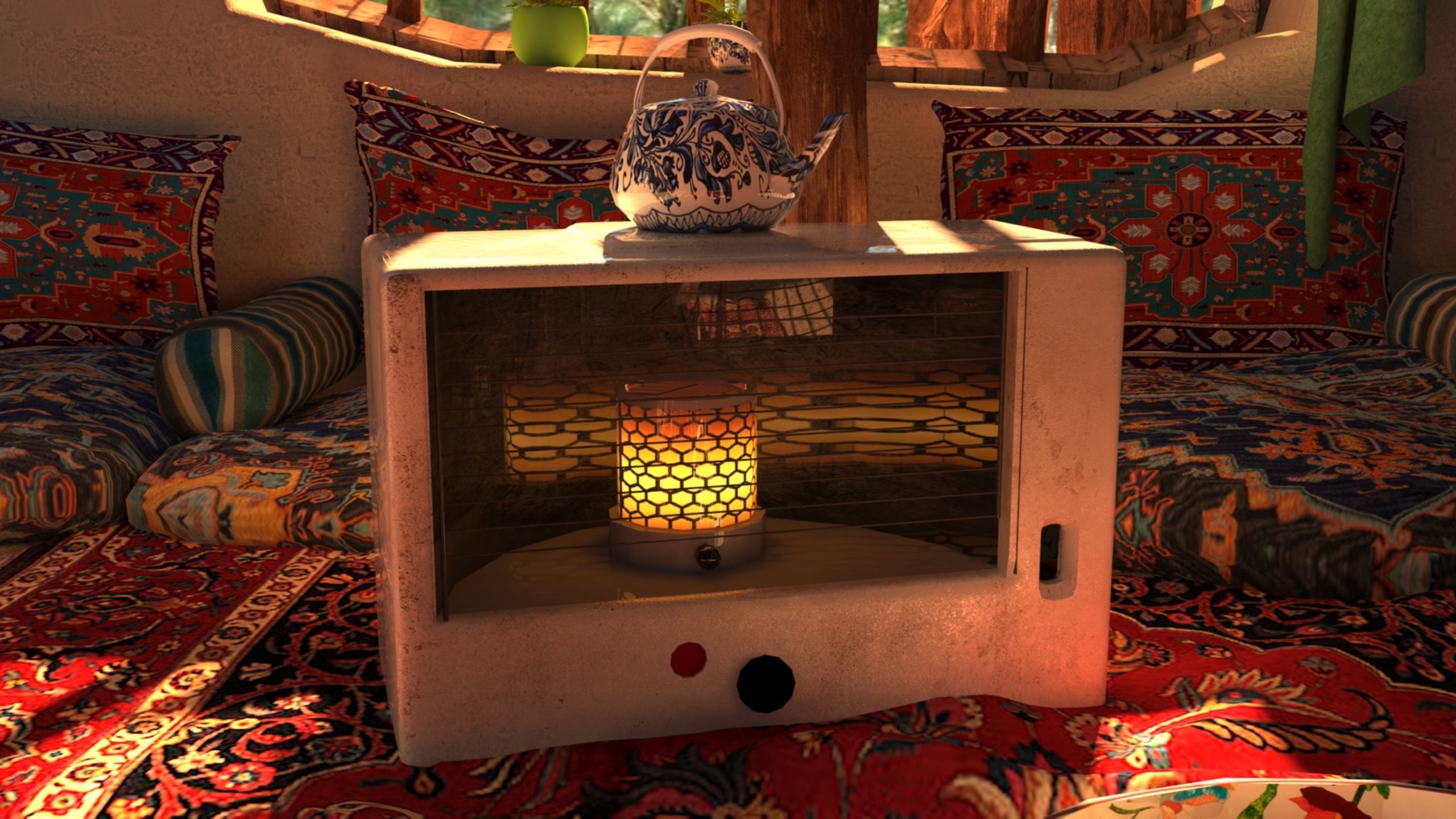 Arab mud room 3D model_7