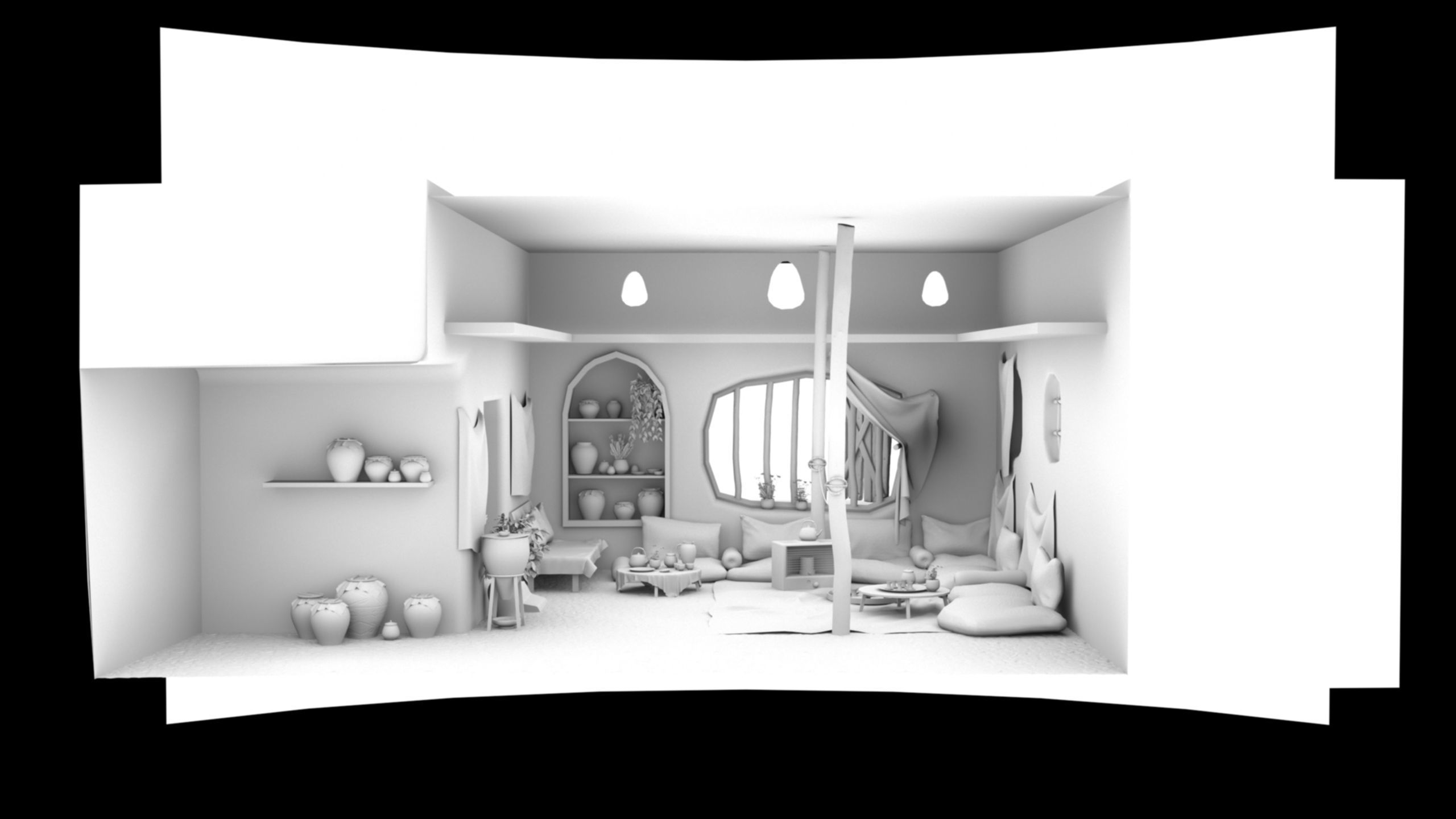 Arab mud room 3D model_25