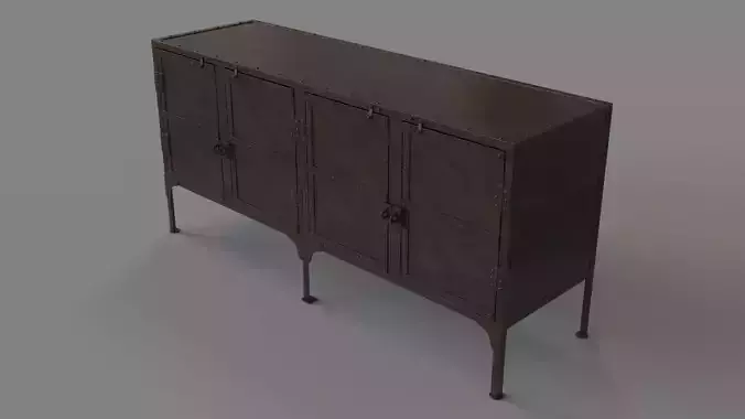 Owen Industrial Chic Console Cabinet
