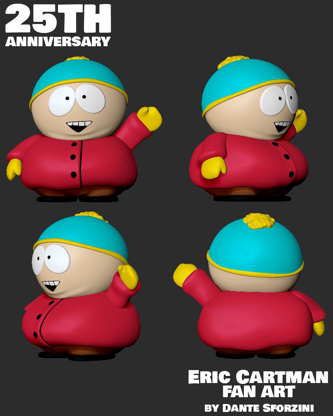 SOUTH PARK Figurines Boys 1 3D print model_1
