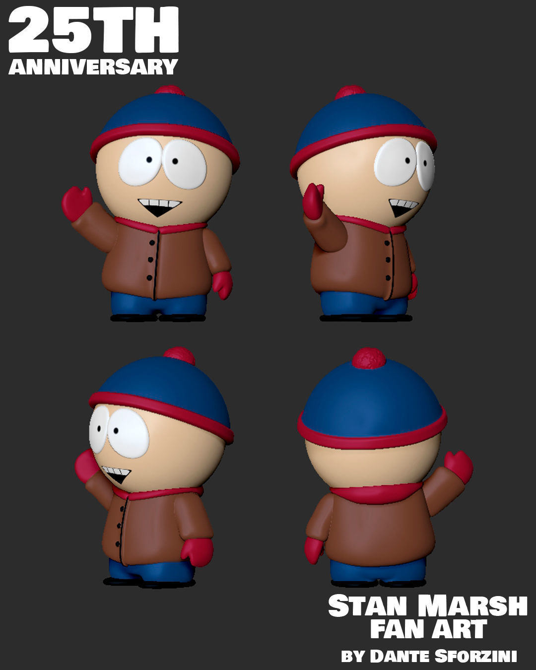 SOUTH PARK Figurines Boys 1 3D print model_4