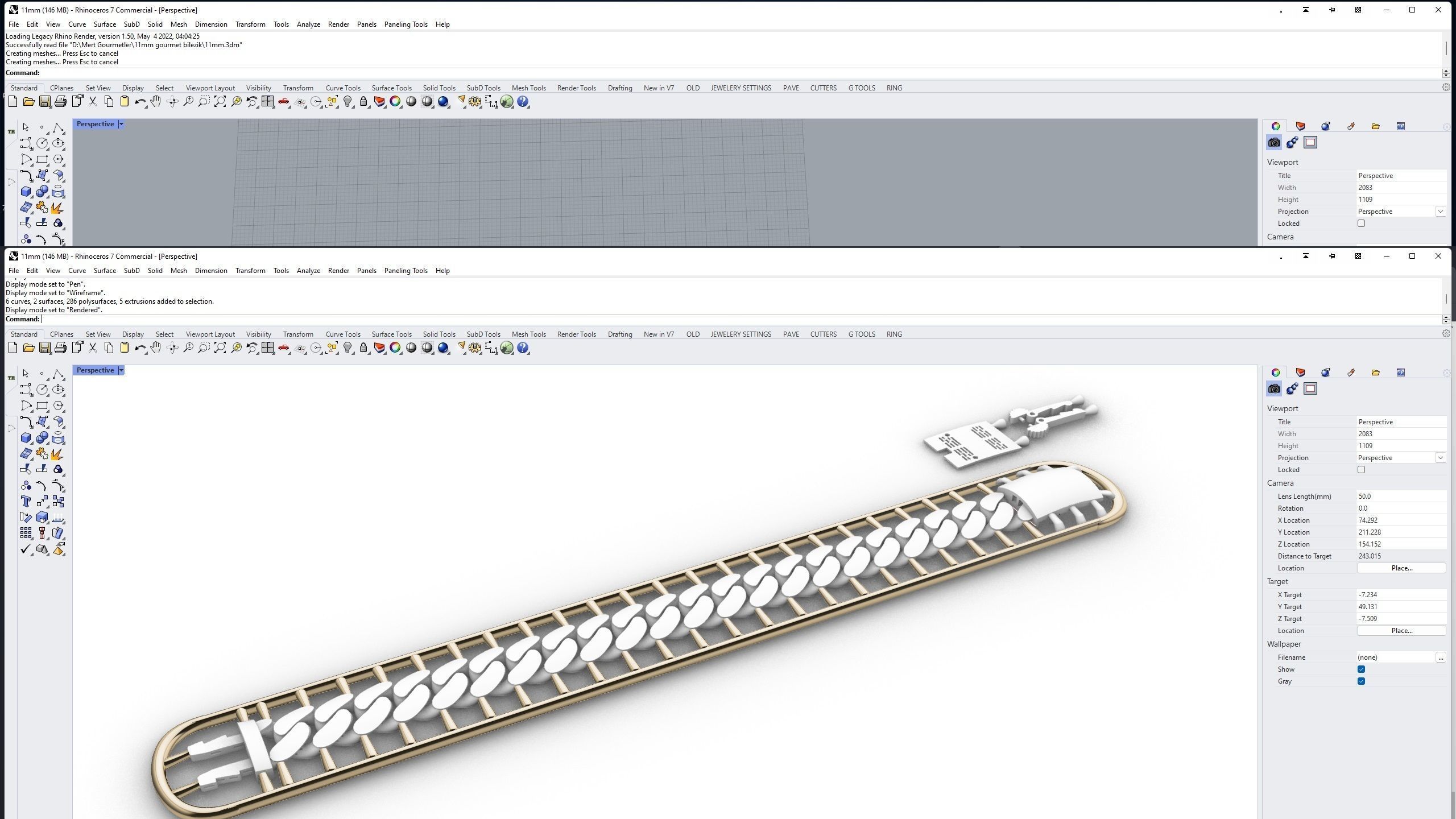 11mm gourmet bracelet-cuban chain 3D print model_10