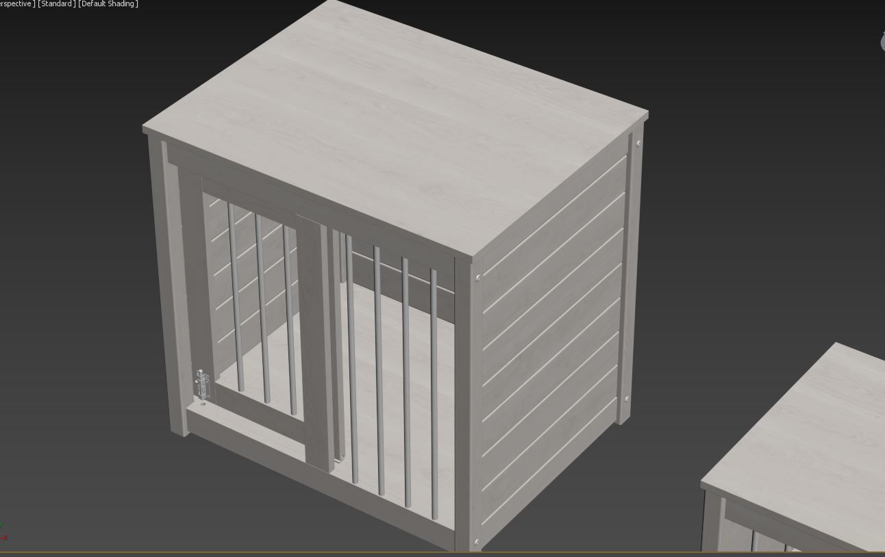 Dog kennel 3D model_21