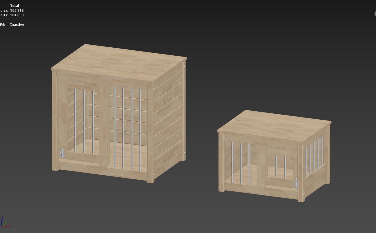 Dog kennel 3D model_42