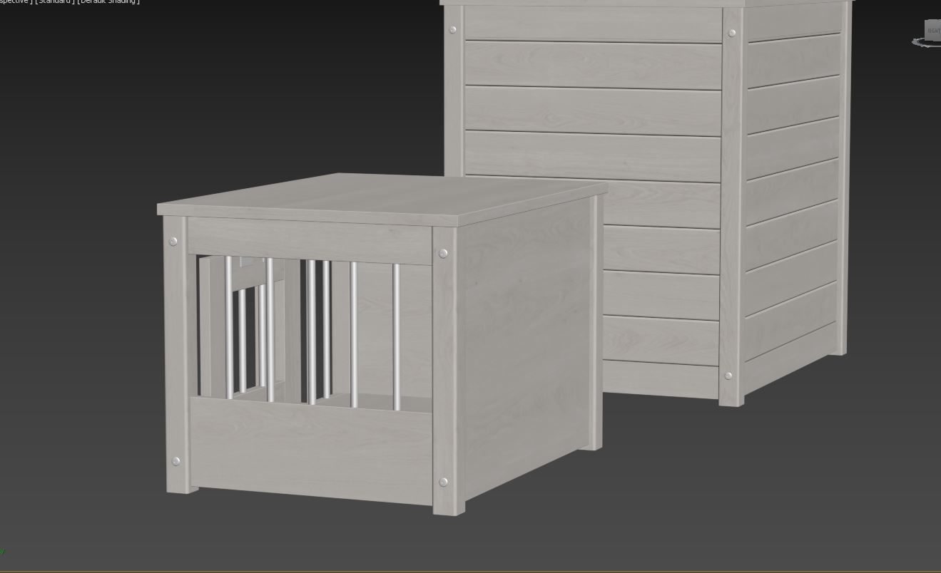 Dog kennel 3D model_17
