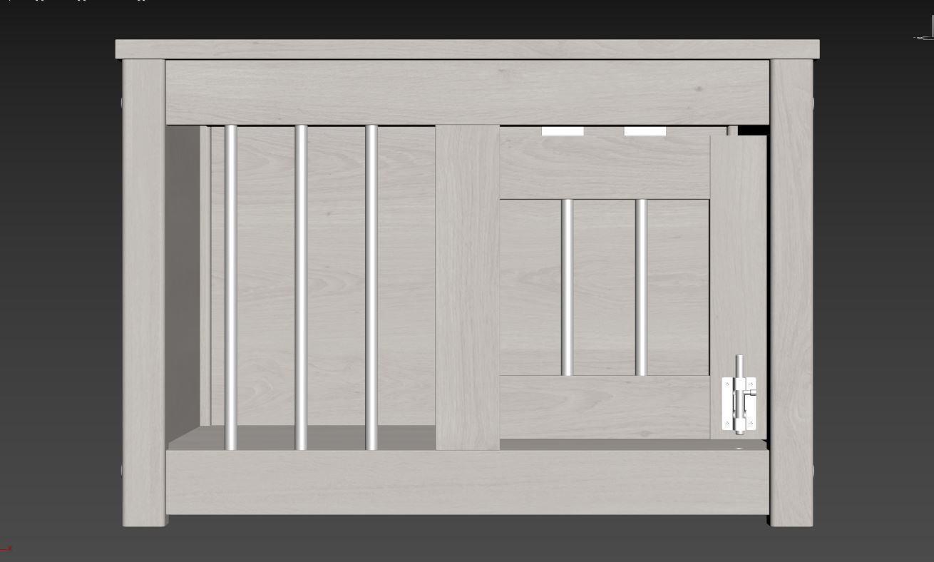 Dog kennel 3D model_18