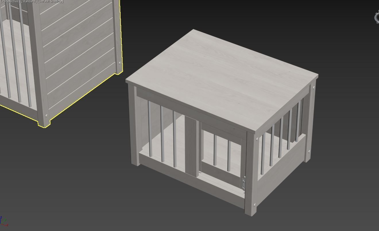 Dog kennel 3D model_20