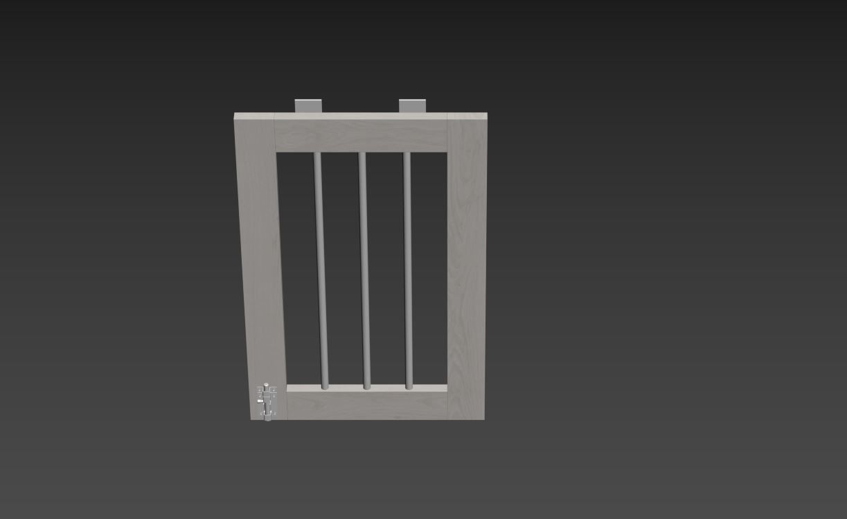 Dog kennel 3D model_35