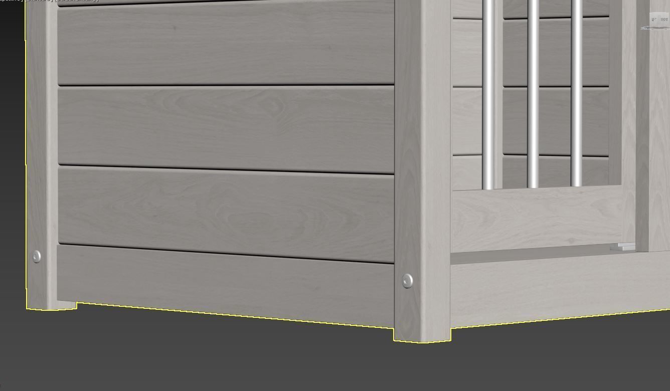 Dog kennel 3D model_10