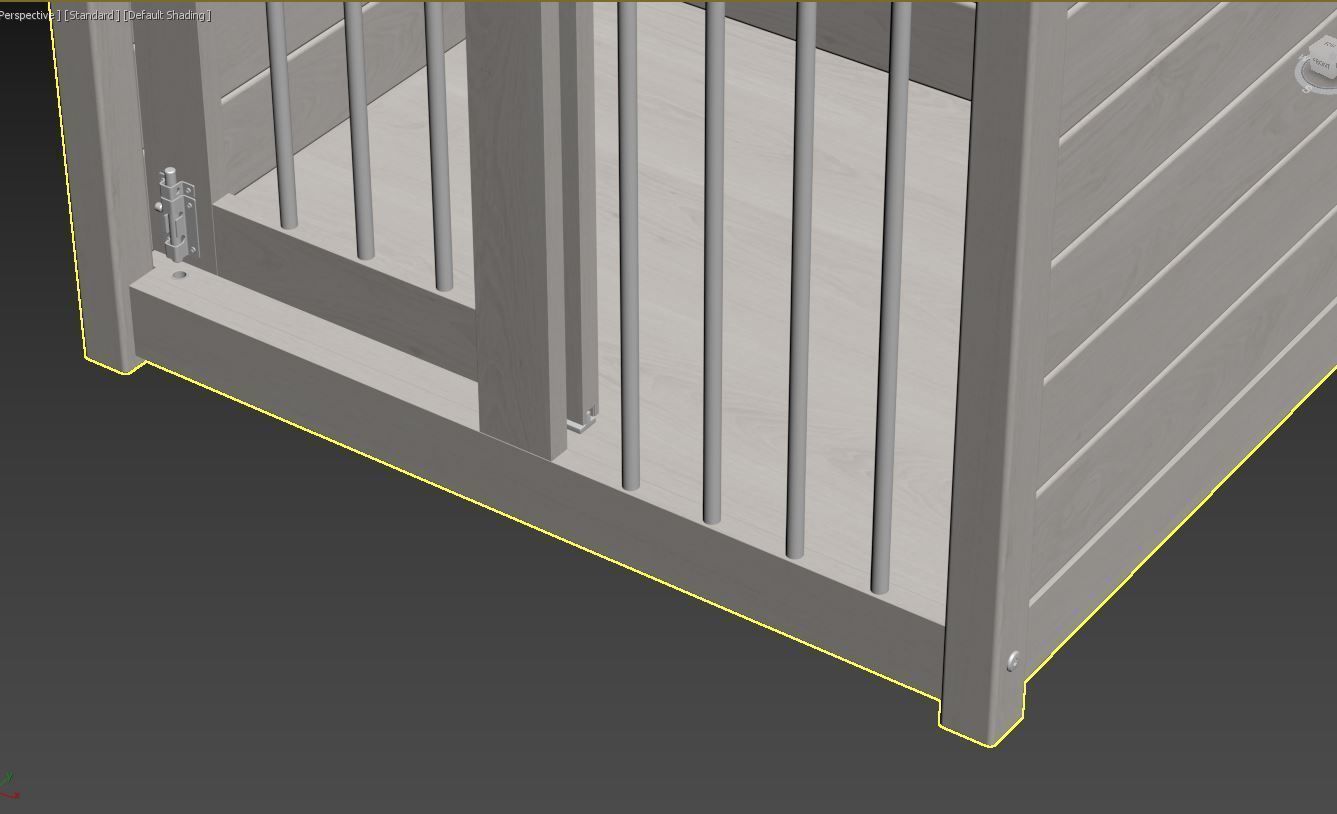 Dog kennel 3D model_22