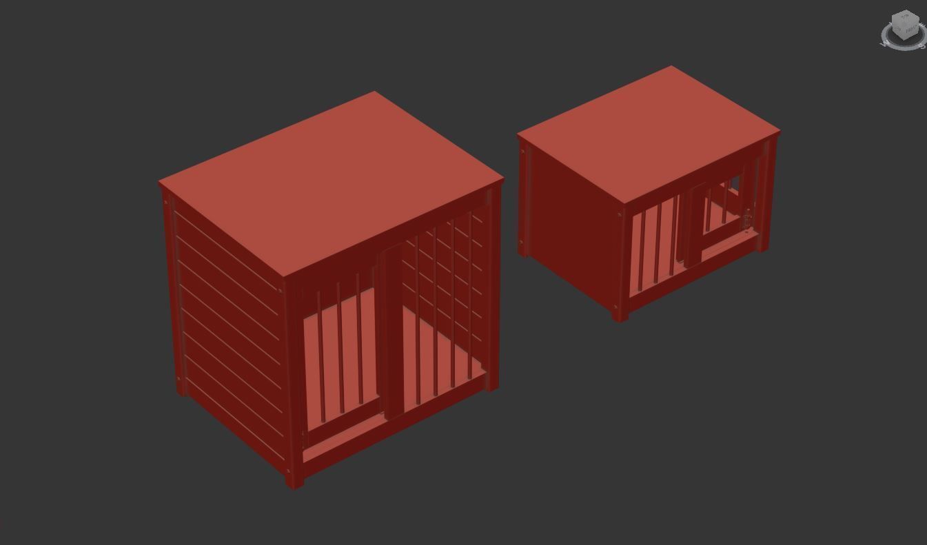 Dog kennel 3D model_30